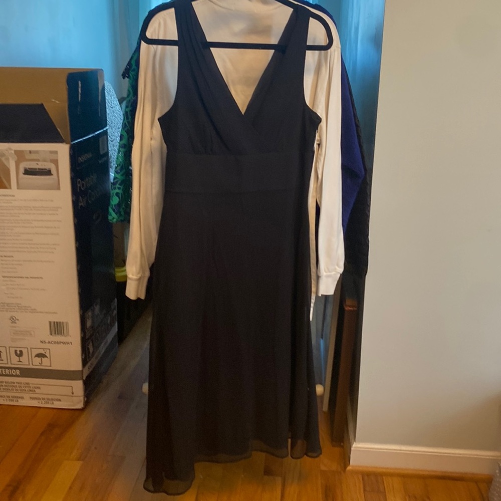Black Silk light weight J.Crew dress size 12 gently used